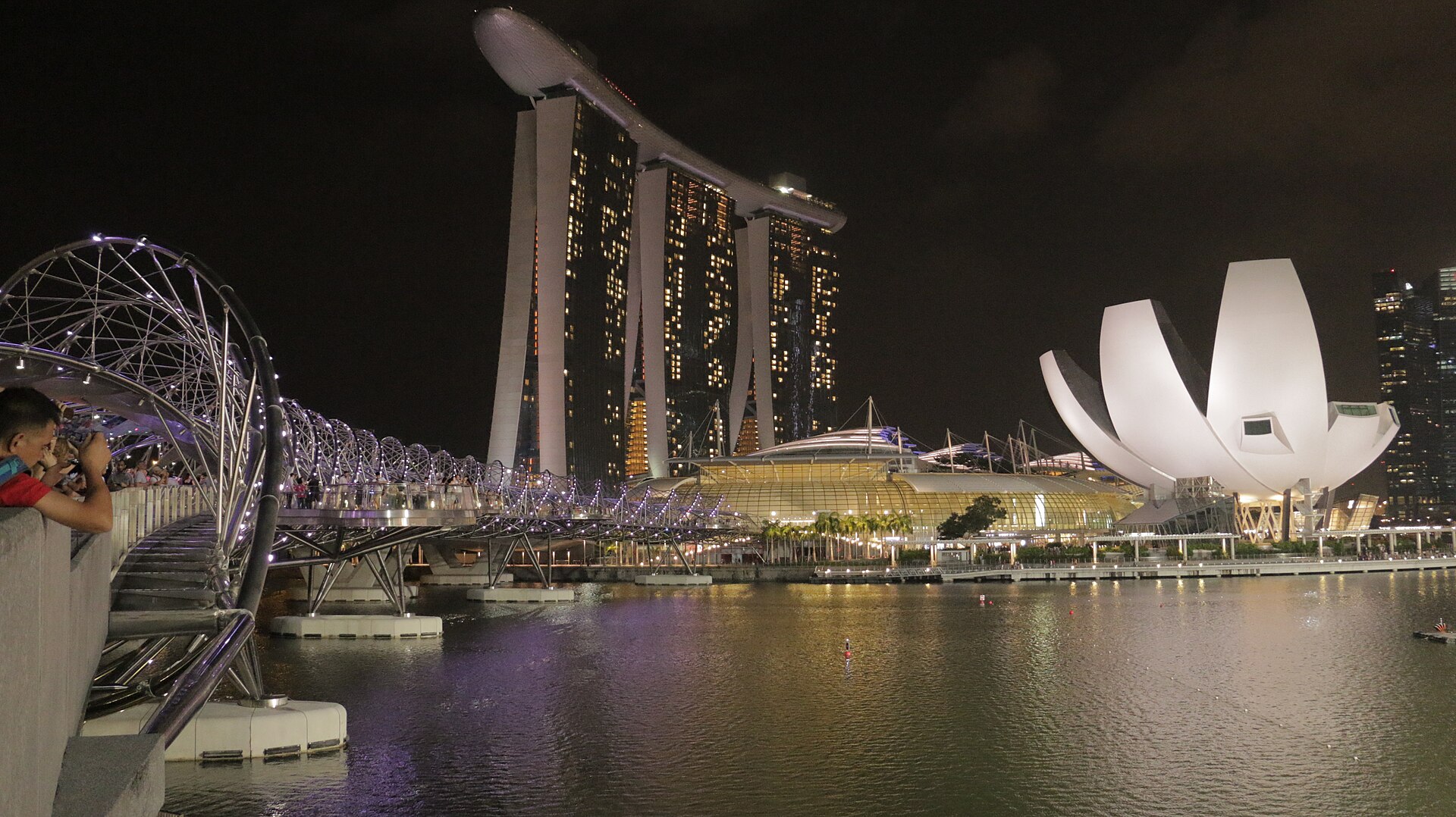 Marina Bay Sands and the bay